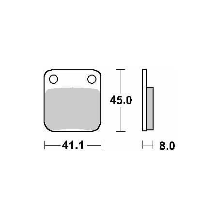 SBS KLOCKI HAMULCOWE KH54 STREET CERAMIC KOLOR CZARNY