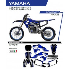 UFO 2022/06 KOMPLET NAKLEJEK (OKLEIN) YAMAHA YZF 250 '19-'22 APODIS KOLOR CZARNY