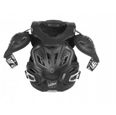 LEATT (2021/2022) OSŁONA KLATKI PIERSIOWEJ Z OSŁONĄ SZYI / KARKU NECK BRACE MODEL FUSION VEST 3.0 BLACK KOLOR CZARNY ROZMIAR L/X