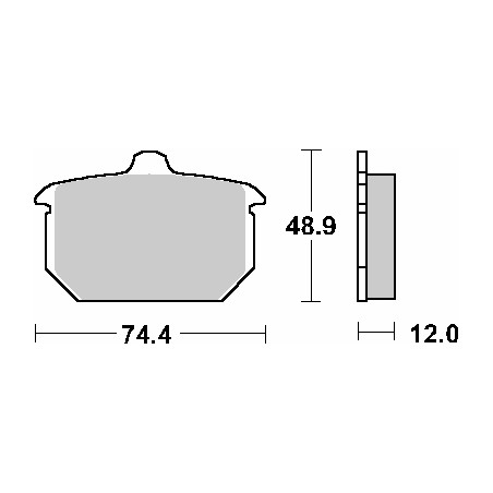 SBS WYPRZEDAŻ KLOCKI HAMULCOWE KH78 STREET CERAMIC KOLOR CZARNY
