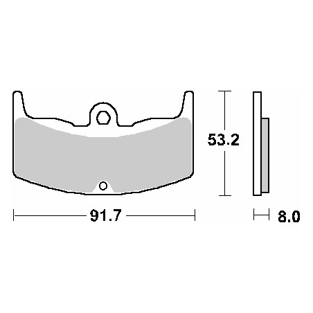 SBS PROMOCJA KLOCKI HAMULCOWE KH80 STREET CERAMIC KOLOR CZARNY