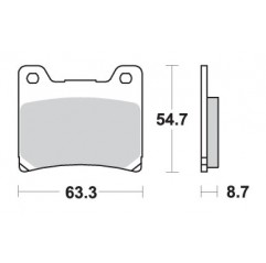 SBS PROMOCJA KLOCKI HAMULCOWE KH88 STREET EXCEL/RACING SINTER KOLOR ZŁOTY