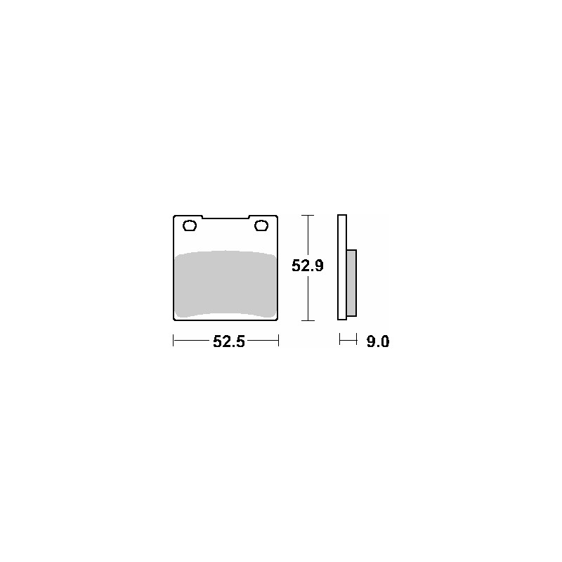 SBS KLOCKI HAMULCOWE KH63 / KH161 STREET EXCEL SINTER KOLOR ZŁOTY