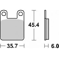 SBS PROMOCJA KLOCKI HAMULCOWE KH115 STREET CERAMIC KOLOR CZARNY