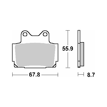 SBS PROMOCJA KLOCKI HAMULCOWE KH104 STREET CERAMIC KOLOR CZARNY