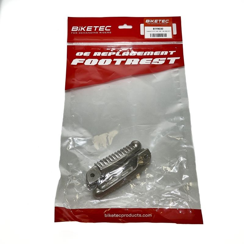 BIKETEC 2021/08 ZESTAW PODNÓŻKÓW KIEROWCY DUCATI 848/1098/1198 '08-13 KOLOR SREBRNY