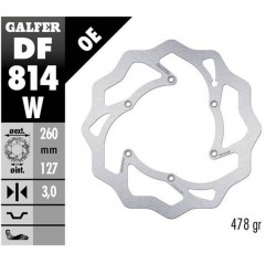 GALFER 2022/04 TARCZA HAMULCOWA PRZÓD BETA RR 250/300/350 '12-, RR 390/400/430/450/450/498 '14-, XTRAINER 250/300 '15- WAVE (260