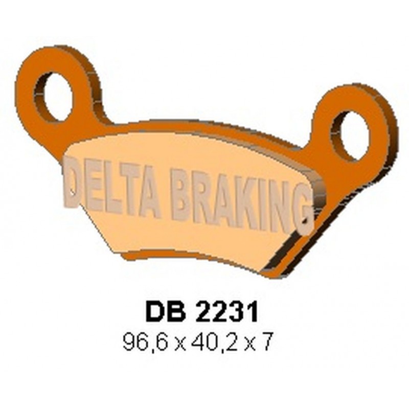 DELTA BRAKING 2022/06 KLOCKI HAMULCOWE PRZÓD/TYŁ KH609 JCB 800D/1000D GROUNDHOG '08-'09, 800D/1000D WORKMAX '10-'14, TYŁ JOHN DE