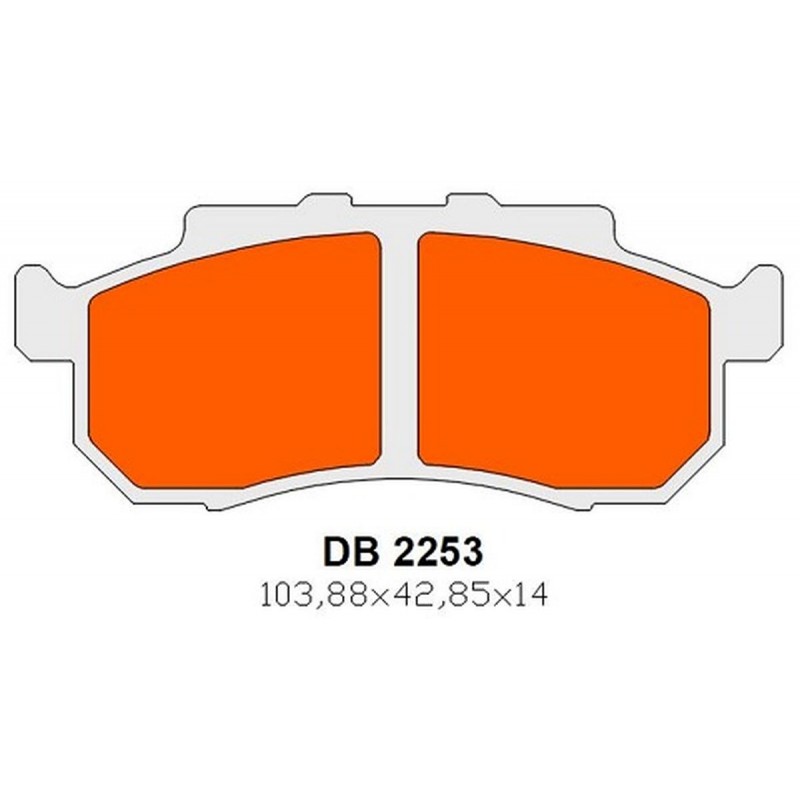 DELTA BRAKING 2022/06 KLOCKI HAMULCOWE PRZÓD KH476 / KH477 TRIUMPH ROCKET III 2500 '19-'22, HONDA MUV 700 BIG RED '09,