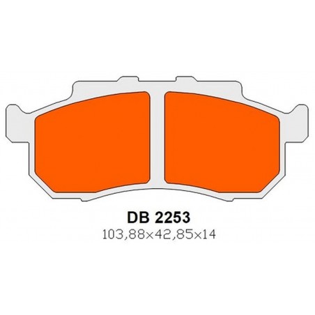 DELTA BRAKING 2022/06 KLOCKI HAMULCOWE PRZÓD KH476 / KH477 TRIUMPH ROCKET III 2500 '19-'22, HONDA MUV 700 BIG RED '09,