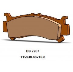 DELTA BRAKING 2022/06 KLOCKI HAMULCOWE PRAWY PRZÓD KH702 HONDA SXS 1000 PIONEER '16-'22, XSX 1000 TALON '19-'22