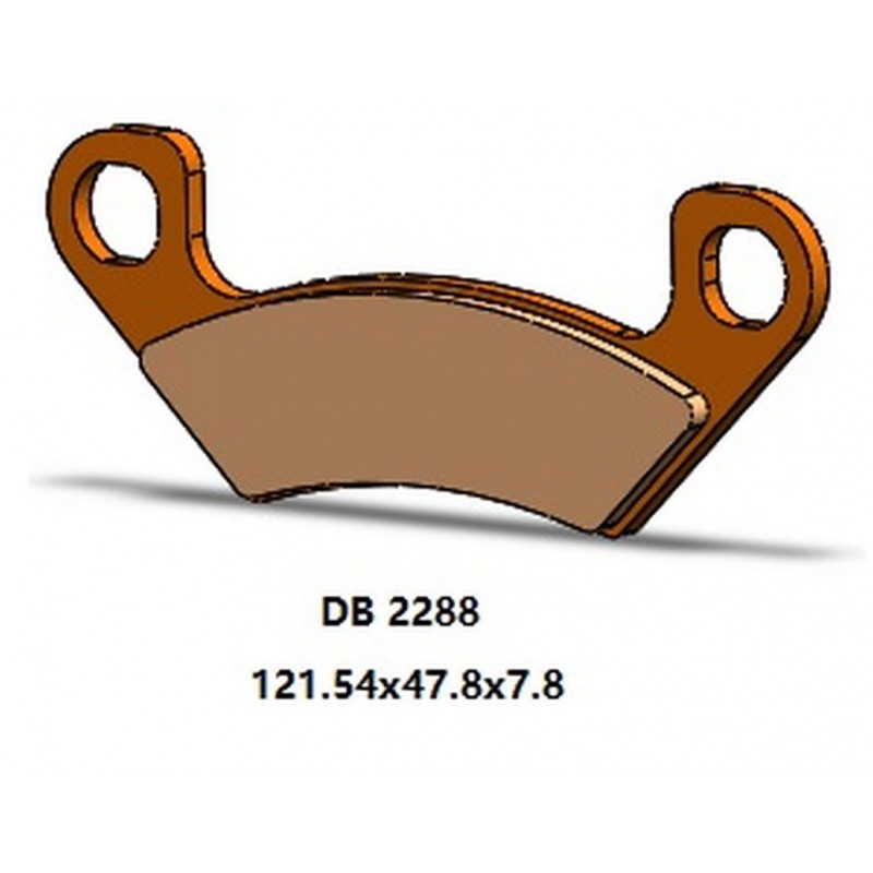 DELTA BRAKING 2022/06 KLOCKI HAMULCOWE TYŁ KH742 ARCTIC CAT PROWLER 812 PRO '19-'21, WILDCAT 1000 '19-'21, CUSHMAN HAULER DIESEL