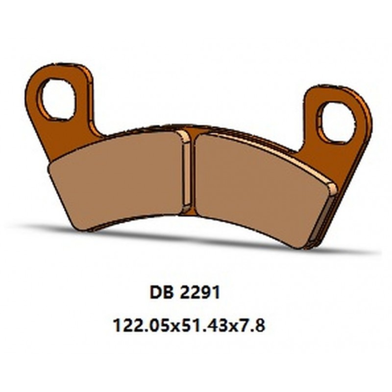 DELTA BRAKING 2022/06 KLOCKI HAMULCOWE PRZÓD KH741 ARCTIC CAT WILDCAT 700 '15-'19, STAMPEDE 900 '17-'19