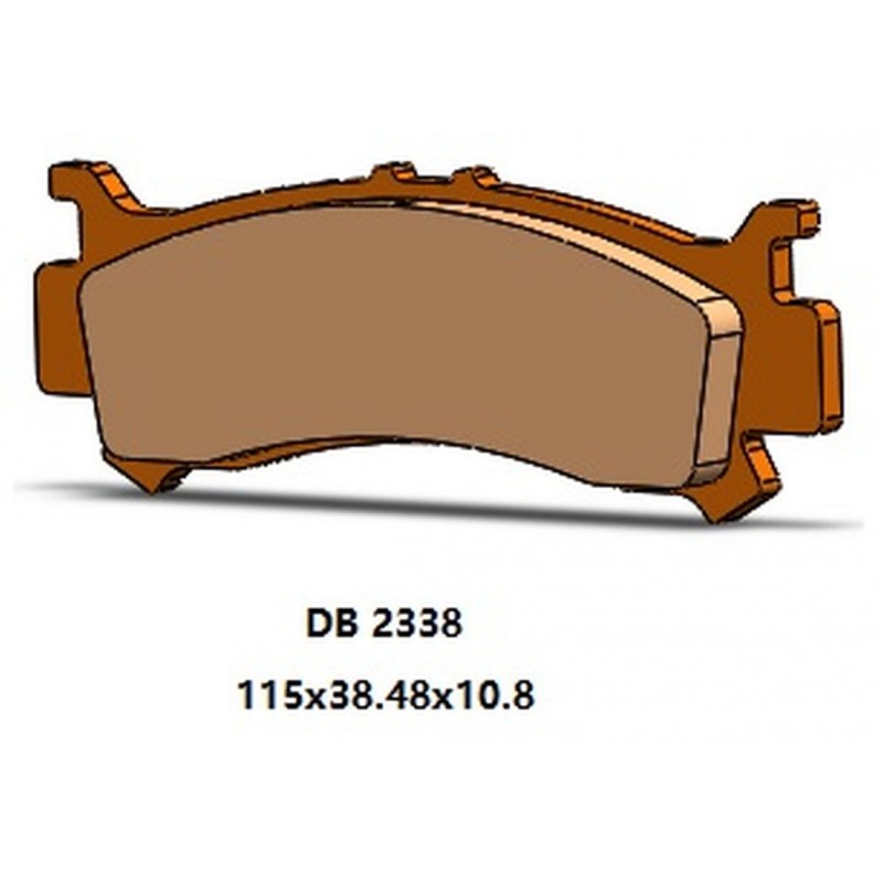 DELTA BRAKING 2022/06 KLOCKI HAMULCOWE LEWY PRZÓD KH701 HONDA SXS 1000 PIONEER '16-'22, SXS 1000 TALON '19-'22