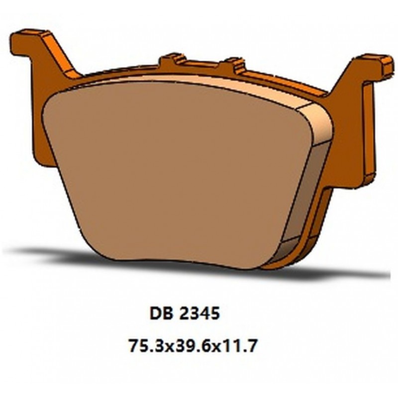 DELTA BRAKING 2022/06 KLOCKI HAMULCOWE TYŁ KH714 HONDA SXS 500 PIONEER '15-'22, SXS 520 PIONEER '21-'22, SXS 700 PIONEER '16-'22