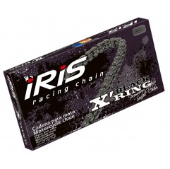 IRIS 520 XR-110 ŁAŃCUCH (110-OGNIW) X-RING (OTWARTY + ZAPINKA) KOLOR CZARNY (DO 600CCM) (35,0KN)