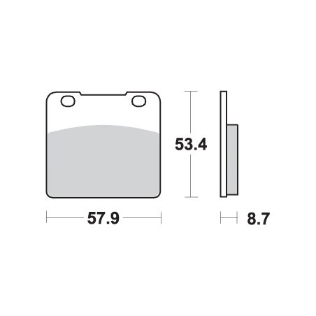 SBS KLOCKI HAMULCOWE KH103 STREET EXCEL SINTER KOLOR ZŁOTY