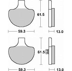 SBS PROMOCJA KLOCKI HAMULCOWE KH94 STREET CERAMIC KOLOR CZARNY