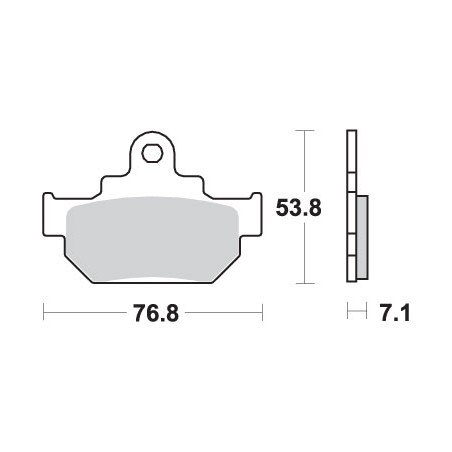 SBS KLOCKI HAMULCOWE KH106 STREET CERAMIC KOLOR CZARNY
