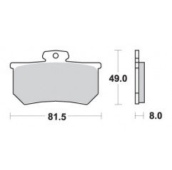 SBS WYPRZEDAŻ KLOCKI HAMULCOWE KH107 STREET CERAMIC KOLOR CZARNY