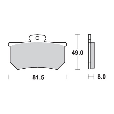 SBS WYPRZEDAŻ KLOCKI HAMULCOWE KH107 STREET CERAMIC KOLOR CZARNY