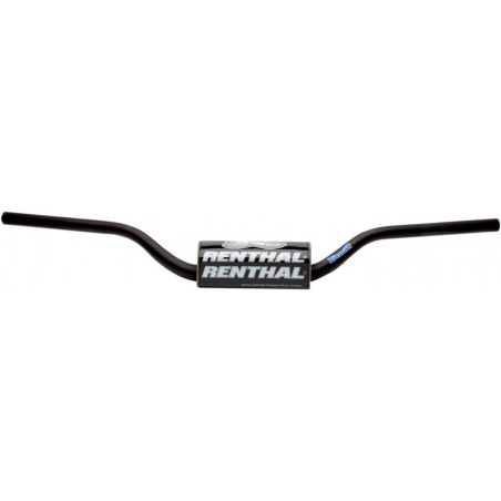 RENTHAL KIEROWNICA 1,1/8 CALA (28,6MM) MX FATBAR HANDLEBAR BLACK YAMAHA YZ/YZF +7 KOLOR CZARNY Z GĄBKĄ