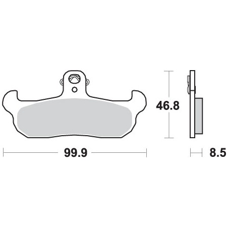SBS PROMOCJA KLOCKI HAMULCOWE KH134 OFF-ROAD SINTER KOLOR ZŁOTY