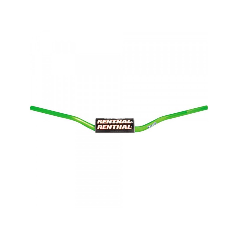 RENTHAL KIEROWNICA 1,1/8 CALA (28,6MM) MX FATBAR RC HIGH GREEN KOLOR ZIELONY Z GĄBKĄ