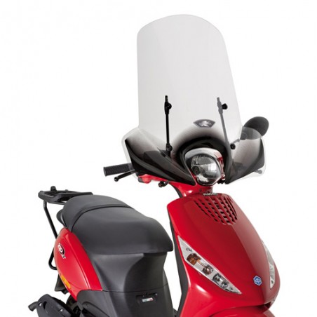 KAPPA SZYBA KYMCO LIKE 50/125/200I (09-16), PIAGGIO ZIP 50 2T / 50 4T (13-18), ZIP 50-125 (00-12) 52 X 66,6 CM PRZEZROCZYSTA - P