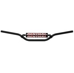 RENTHAL KIEROWNICA 7/8 CALA (22MM) MX MINI HANDLEBAR BLACK 110 CC PLAYBIKE BAR PADDED KOLOR CZARNY Z GĄBKĄ