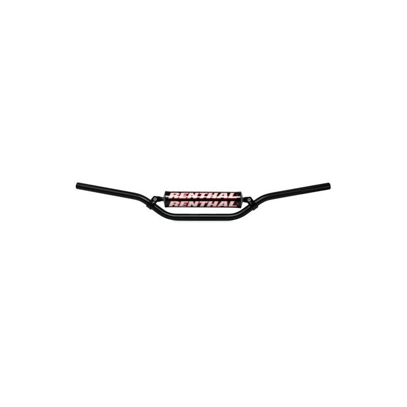 RENTHAL KIEROWNICA 7/8 CALA (22MM) MX MINI HANDLEBAR BLACK 110 CC PLAYBIKE BAR PADDED KOLOR CZARNY Z GĄBKĄ