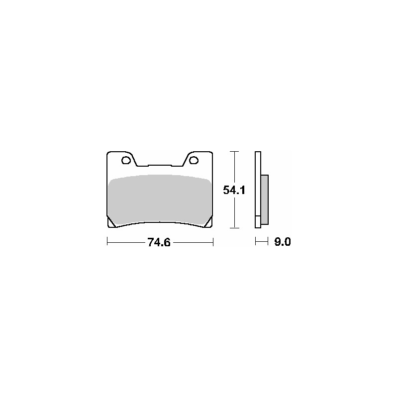 SBS KLOCKI HAMULCOWE KH160 STREET CERAMIC KOLOR CZARNY