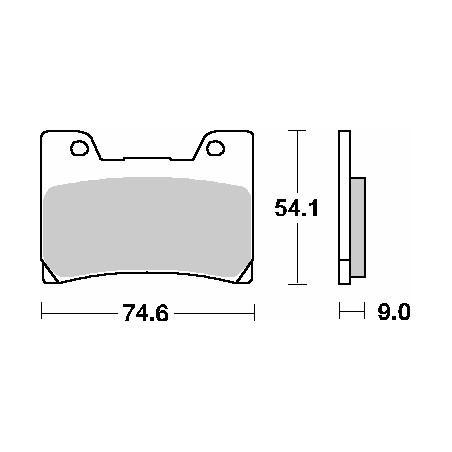 SBS KLOCKI HAMULCOWE KH160 STREET CERAMIC KOLOR CZARNY