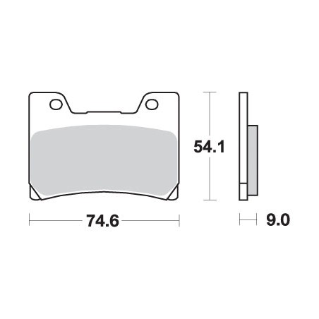 SBS KLOCKI HAMULCOWE KH160 STREET EXCEL SINTER KOLOR ZŁOTY