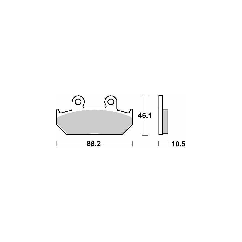 SBS KLOCKI HAMULCOWE KH124/2 STREET CERAMIC KOLOR CZARNY