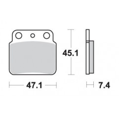 SBS KLOCKI HAMULCOWE KH137 OFF-ROAD SINTER KOLOR ZŁOTY