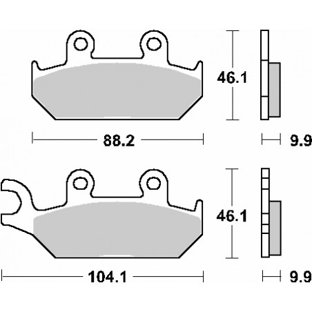 SBS PROMOCJA KLOCKI HAMULCOWE KH172 STREET CERAMIC KOLOR CZARNY