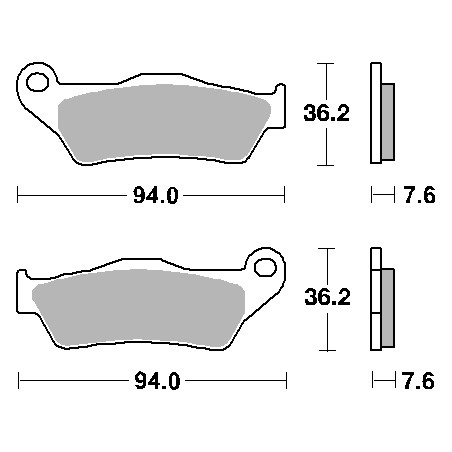 SBS KLOCKI HAMULCOWE KH181 STREET EXCEL SINTER KOLOR ZŁOTY