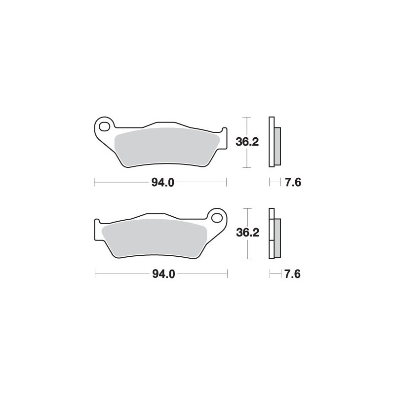 SBS KLOCKI HAMULCOWE KH181 STREET EXCEL/RACING SINTER KOLOR ZŁOTY