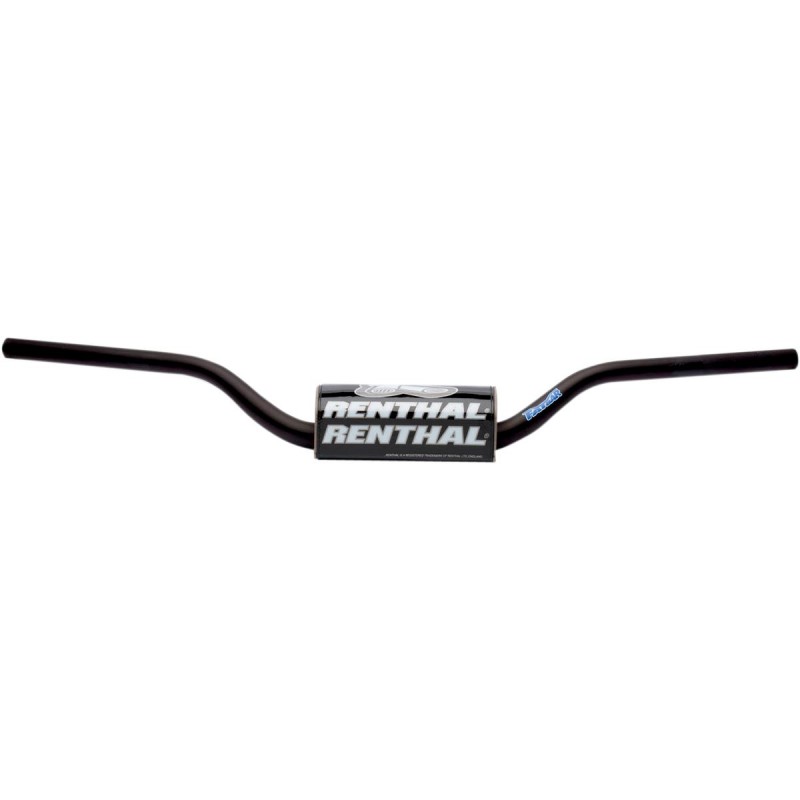 RENTHAL KIEROWNICA 1,1/8 CALA (28,6MM) MX FATBAR BLACK RC SX/SXF 06-09, SUZUKI RM/RMZ 06-13 KOLOR CZARNY Z GĄBKĄ