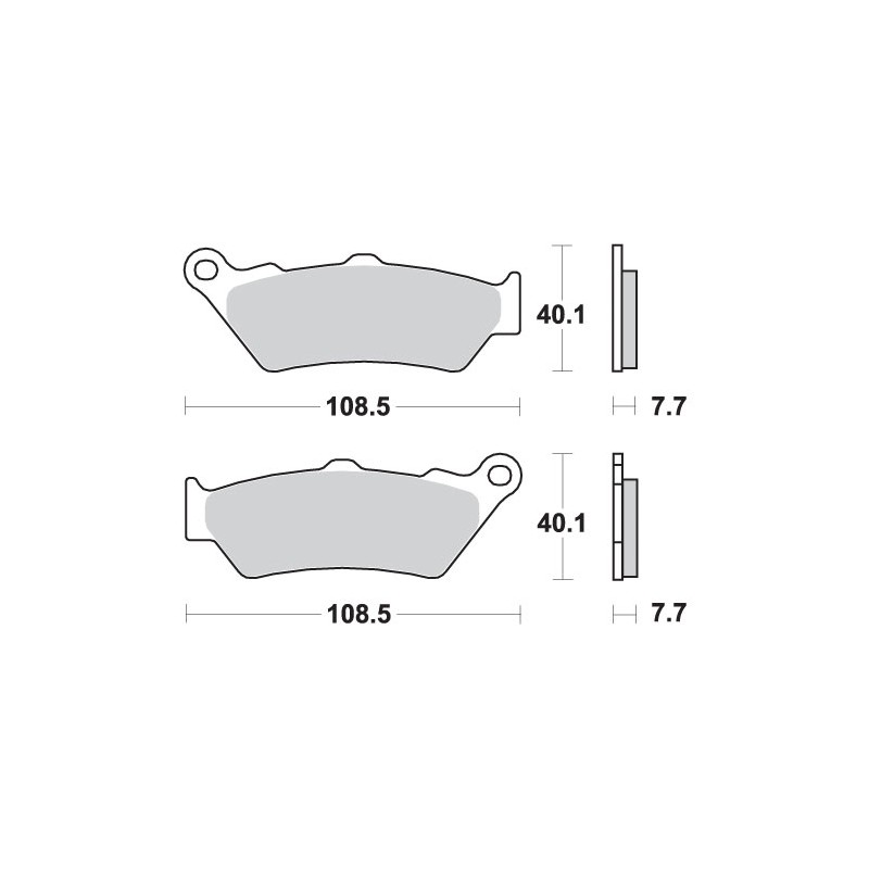 SBS KLOCKI HAMULCOWE KH209 / KH209/2 STREET CERAMIC KOLOR CZARNY