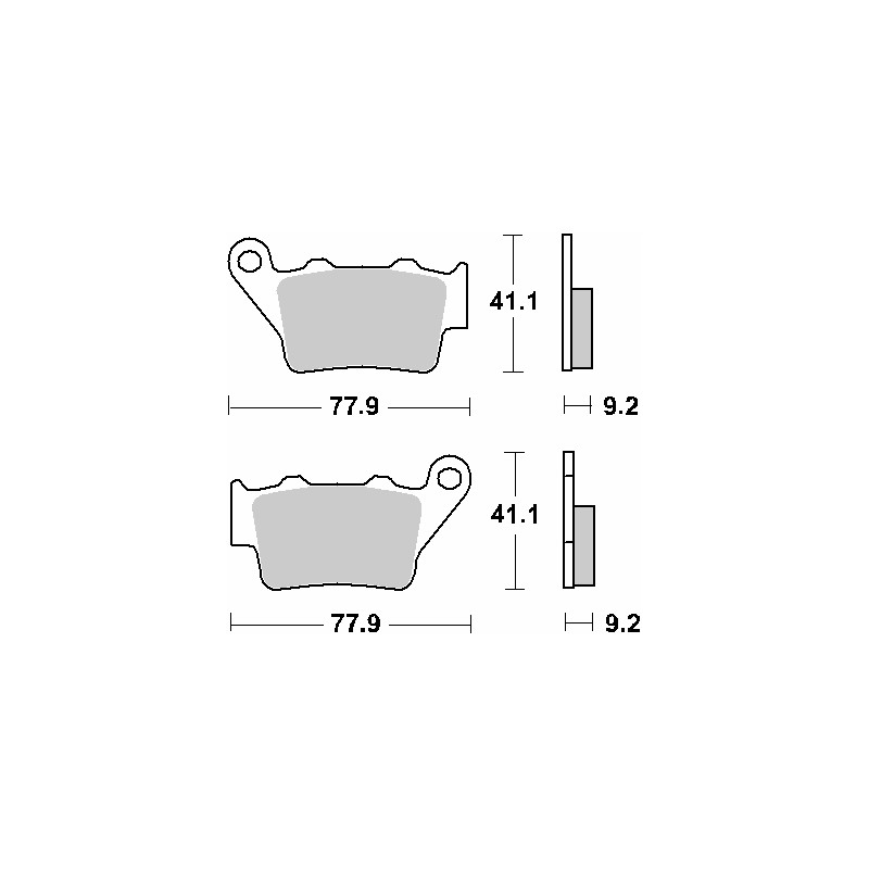 SBS PROMOCJA KLOCKI HAMULCOWE KH208 STREET CERAMIC KOLOR CZARNY