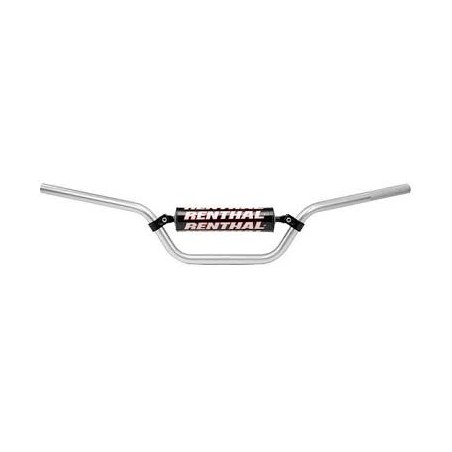 RENTHAL KIEROWNICA 7/8 CALA (22MM) MX HANDLEBAR SILVER SPECIAL QUAD PADDED KOLOR SREBRNY Z GĄBKĄ