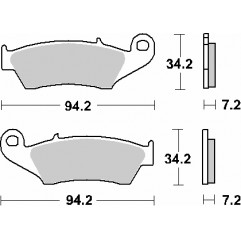 SBS KLOCKI HAMULCOWE KH185 / KH389 OFF-ROAD CARBON