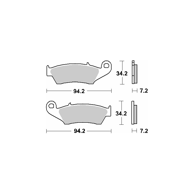 SBS KLOCKI HAMULCOWE KH185 / KH389 OFF-ROAD CARBON