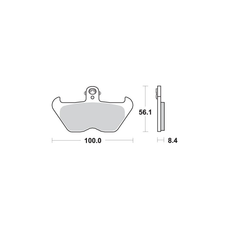 SBS KLOCKI HAMULCOWE KH407 / KH246 STREET EXCEL SINTER KOLOR ZŁOTY PASUJE DO: BMW K1200, R850/1100/1150/1200 PRZÓD