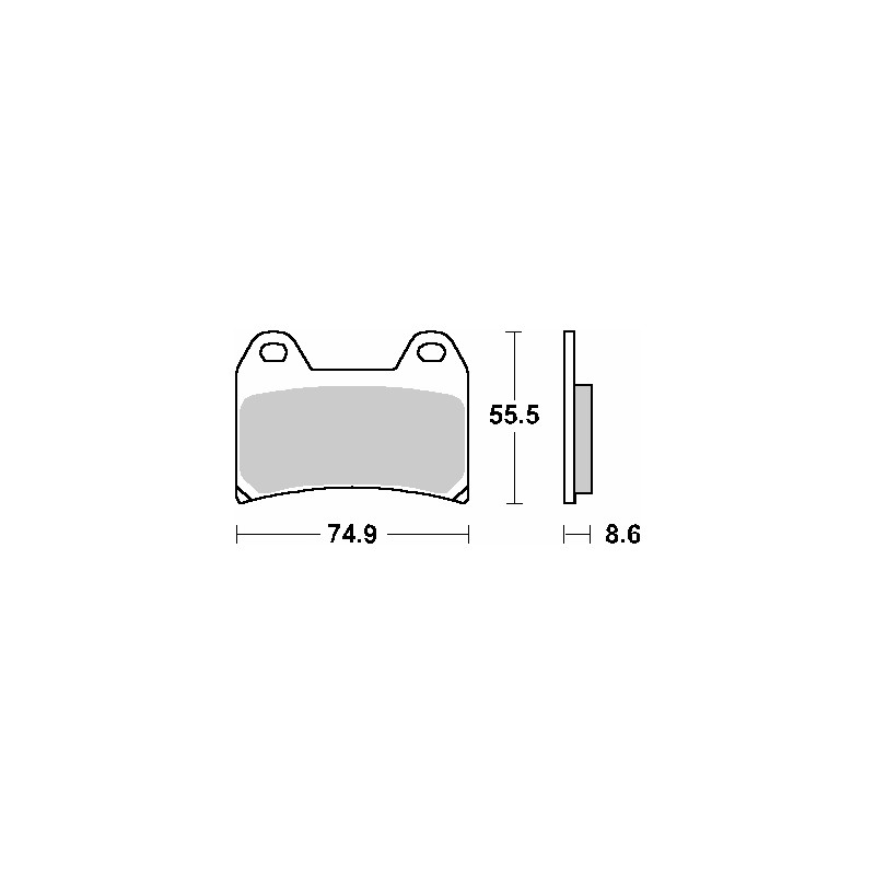 SBS PROMOCJA KLOCKI HAMULCOWE KH244 STREET CERAMIC KOLOR CZARNY