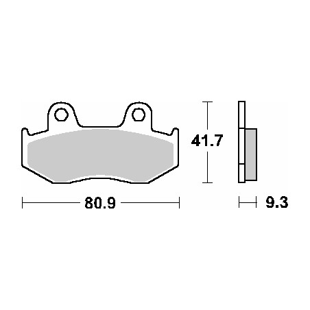 SBS PROMOCJA KLOCKI HAMULCOWE KH323 OFF-ROAD SINTER KOLOR ZŁOTY