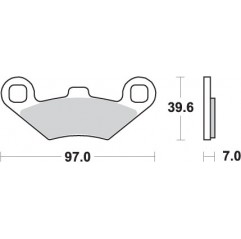 SBS KLOCKI HAMULCOWE KH158 OFF-ROAD SINTER KOLOR ZŁOTY PASUJE DO: ATV POLARIS TRAIL BOSS, SPORTSMAN, MAGNUM, BIG BOSS