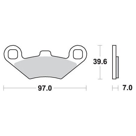 SBS KLOCKI HAMULCOWE KH158 OFF-ROAD SINTER KOLOR ZŁOTY PASUJE DO: ATV POLARIS TRAIL BOSS, SPORTSMAN, MAGNUM, BIG BOSS